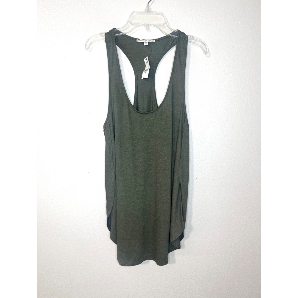 Express One Eleven Olive Green Racerback Tank Top Size Small